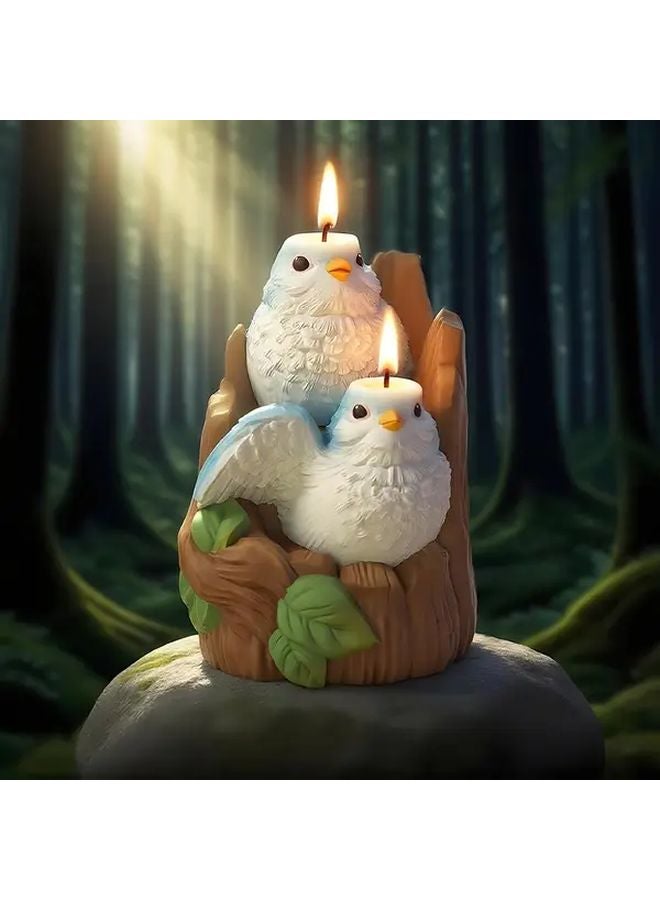 Bird Stump Silicone Mold For Resin Plaster Concrete DIY Crafts Decor - Image 2
